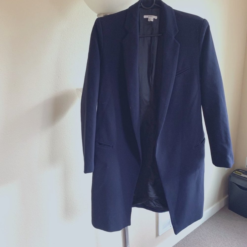 Blossom Navy long Blazer Coat - Size 2
